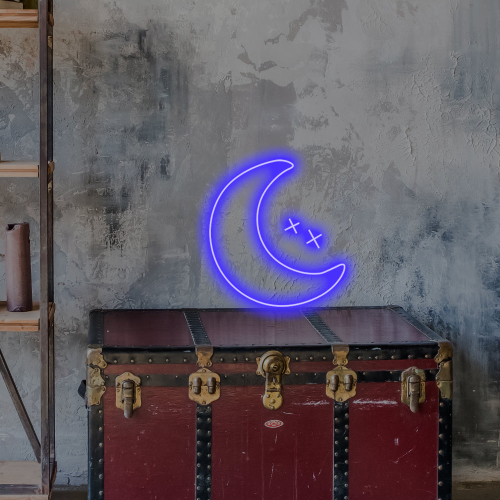 Moon LED Desktop Neon Signs - Planet Neon Made in London Valokyltit