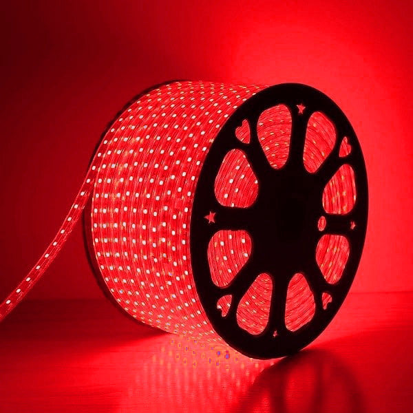 Bande LED flexible bleue LumoS 7 x 14 mm, étanche IP65, à intensité variable, 220-240 V, 8 W/m