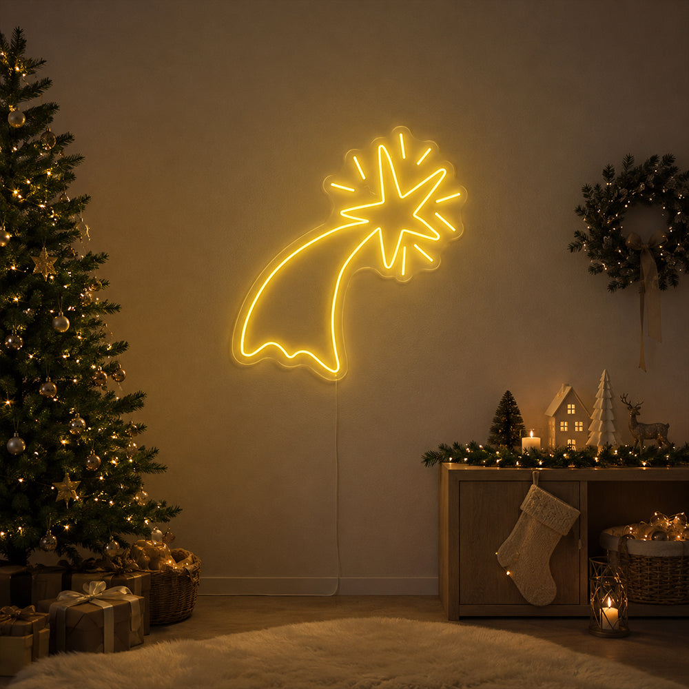Bethlehem Star LED Neon Sign - Made in London Christmas Neon Signs