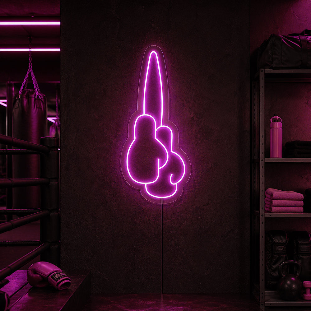 Boxing Gloves LED Neon Sign - Made in London Gym Neon Signs
