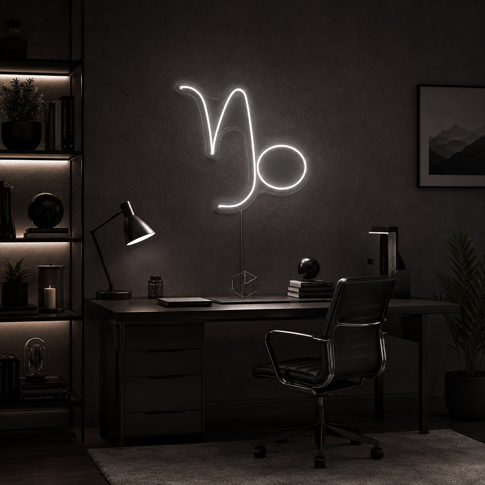 Capricorn LED Neon Sign - Made in London Zodiac Neon Signs