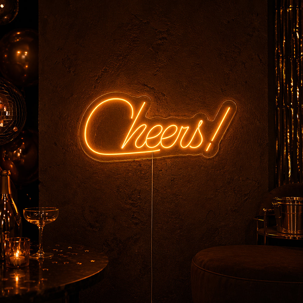 Cheers LED Neon Sign - Made in London Party Neon Signs