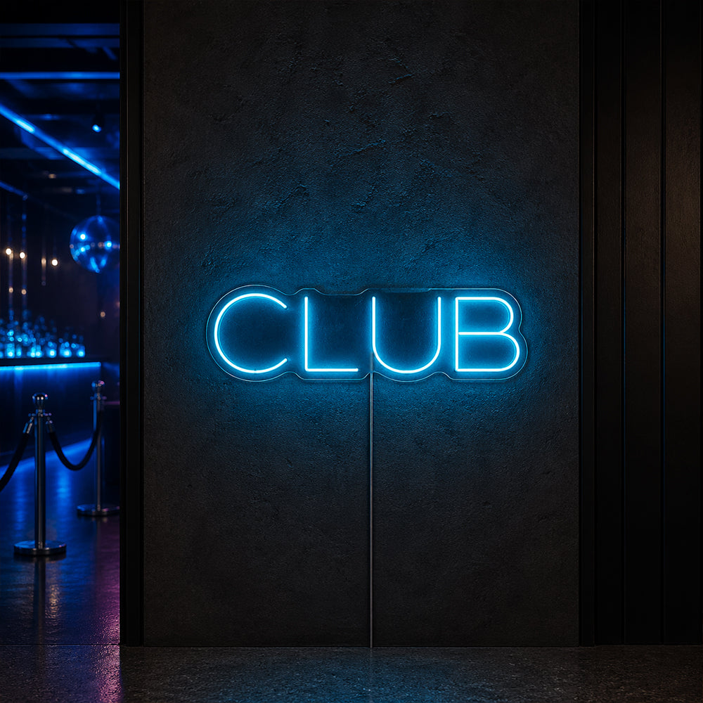Club LED Neon Sign - Made in London Party Neon Signs