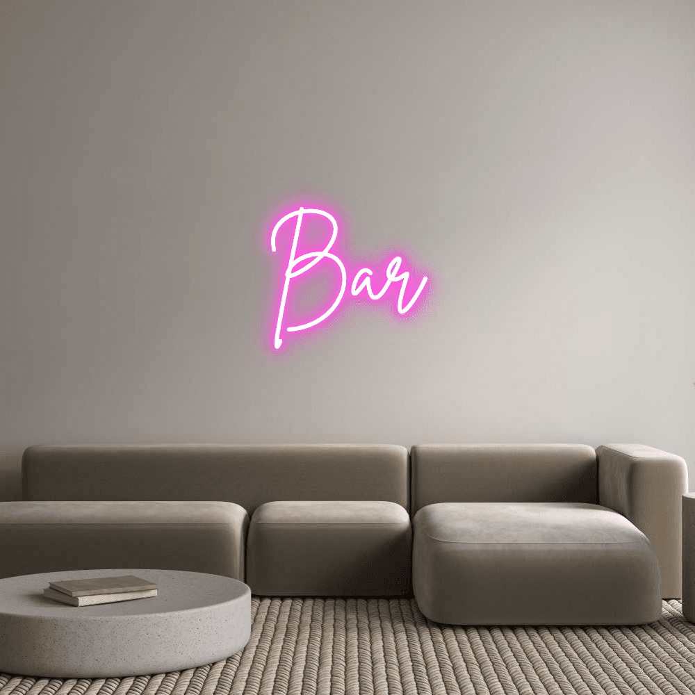 Custom Neon Sign Online Editor Bar - Planet Neon