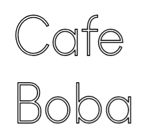 Custom Neon Sign Online Editor Cafe Boba - Planet Neon