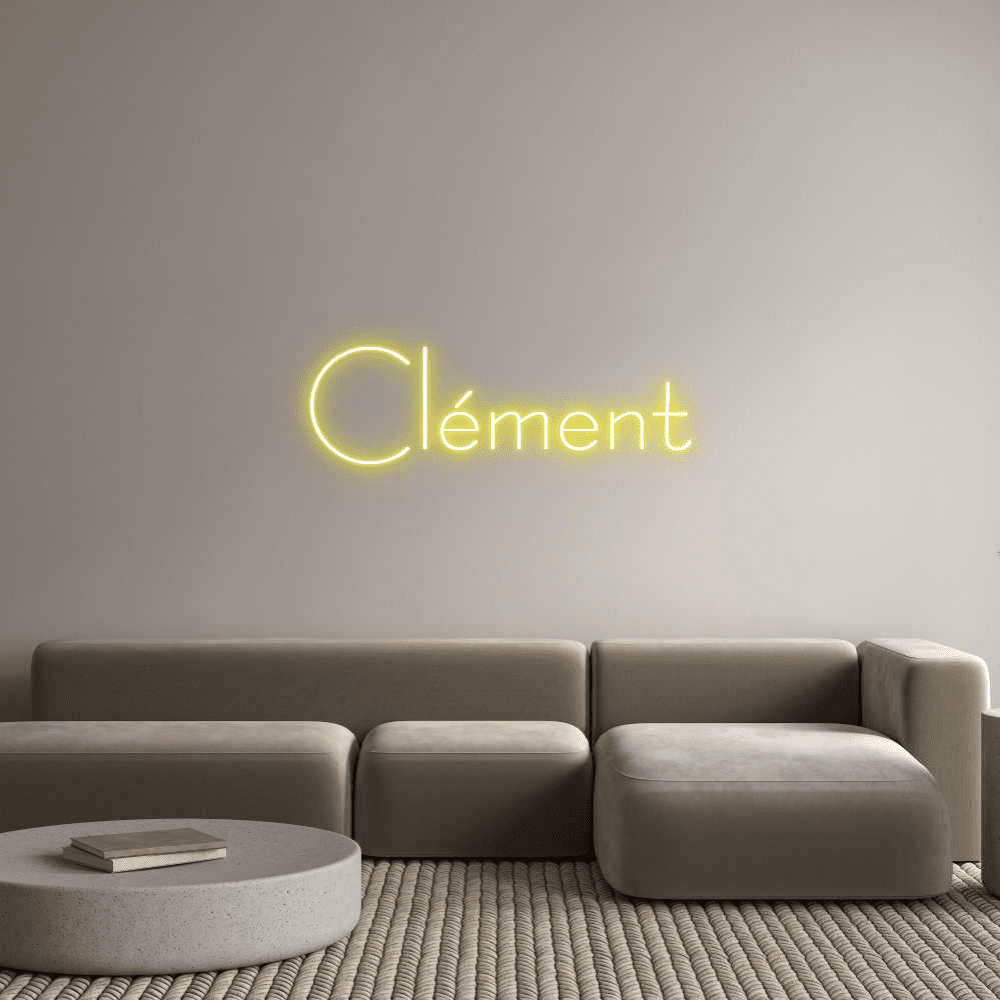 Custom Neon Sign Online Editor Clément - Planet Neon