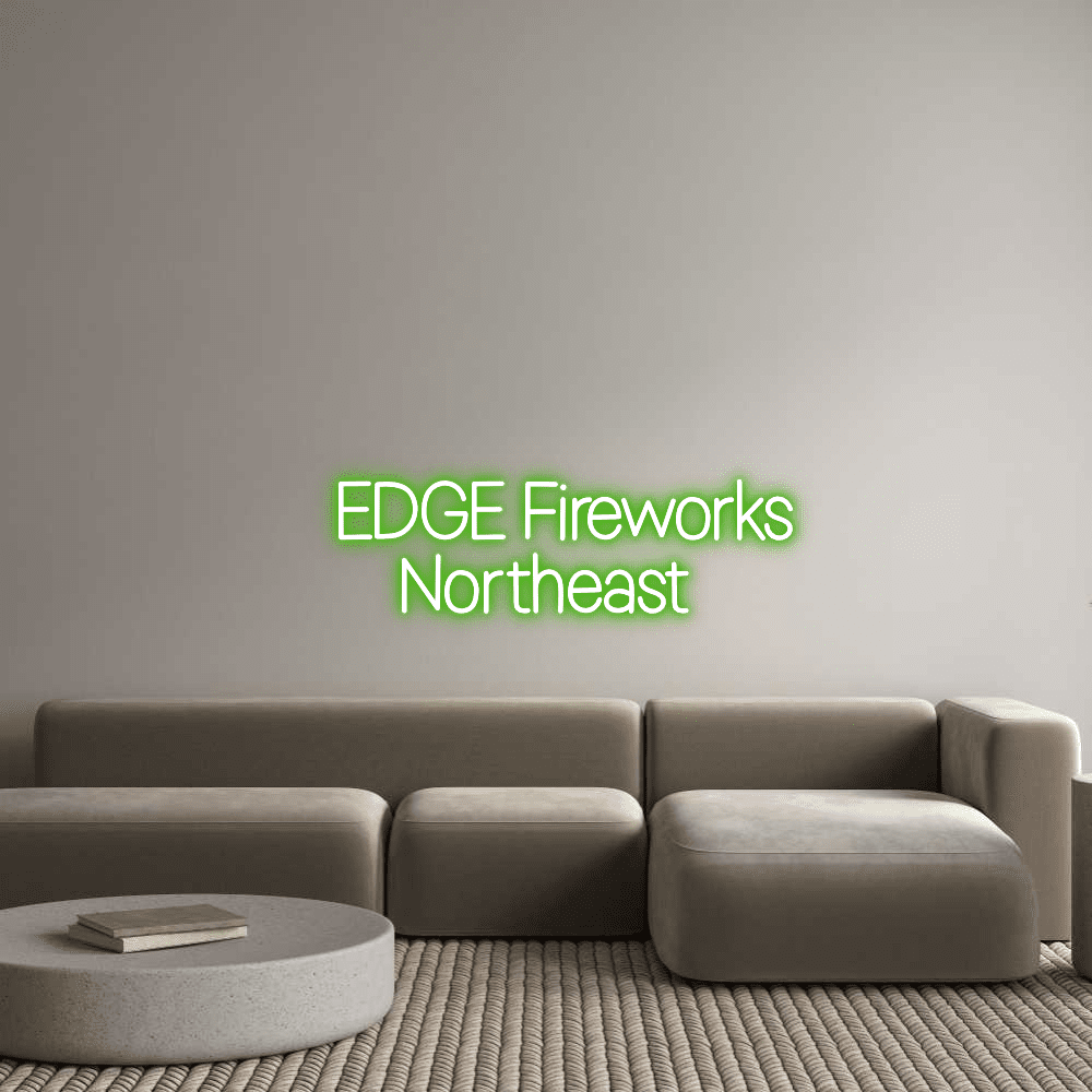 Custom Neon Sign Online Editor EDGE Fireworks... - Planet Neon