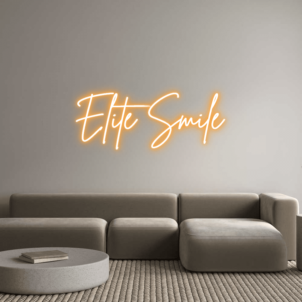 Custom Neon Sign Online Editor Élite Smile - Planet Neon