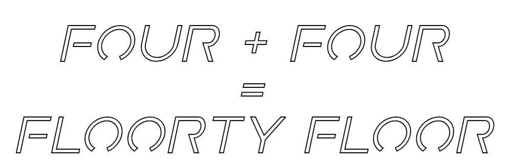 Custom Neon Sign Online Editor Four + Four = F... - Planet Neon