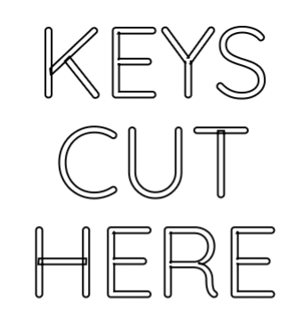 Custom Neon Sign Online Editor KEYS CUT HERE - Planet Neon