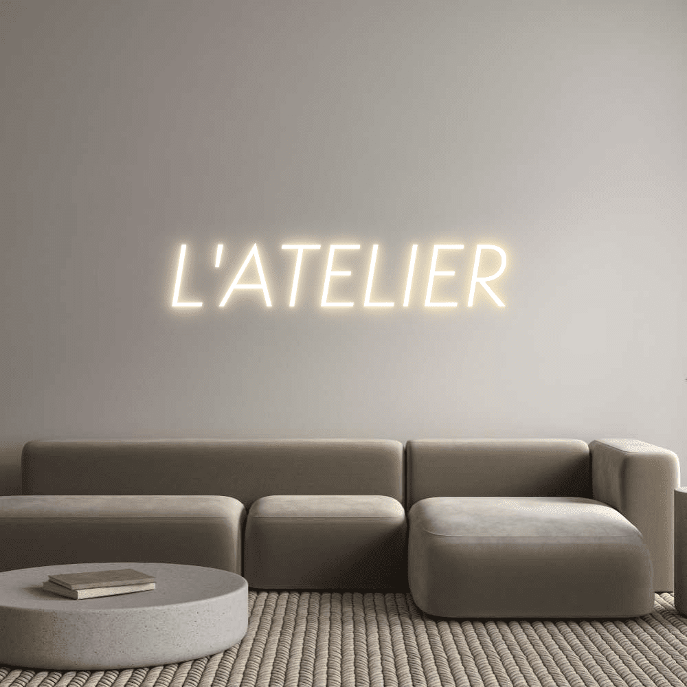 Custom Neon Sign Online Editor L'ATELIER - Planet Neon