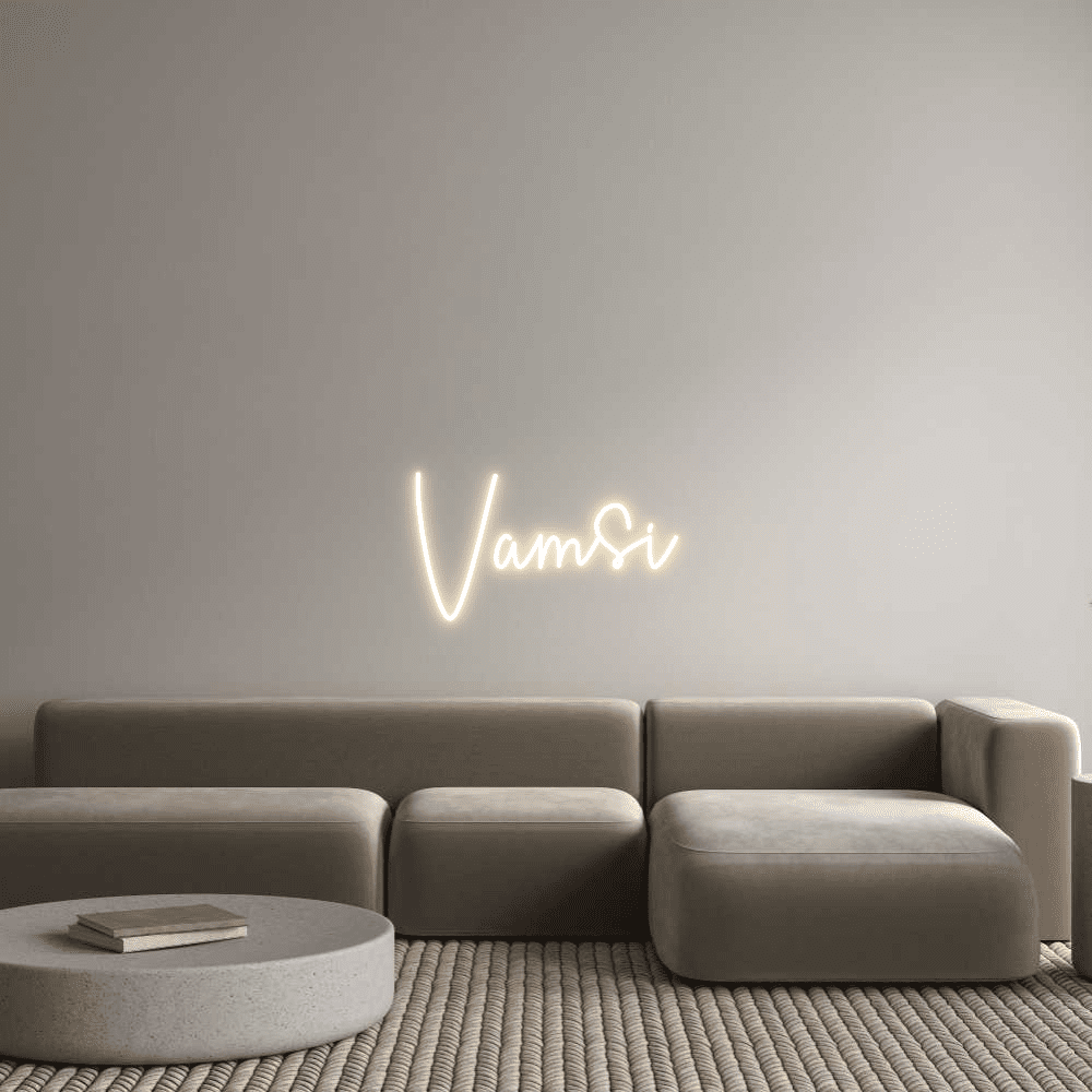 Custom Neon Sign Online Editor Vamsi - Planet Neon