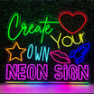 Custom Neon Sign Made in London | Online Editor | Create Your Own LED Neon Light