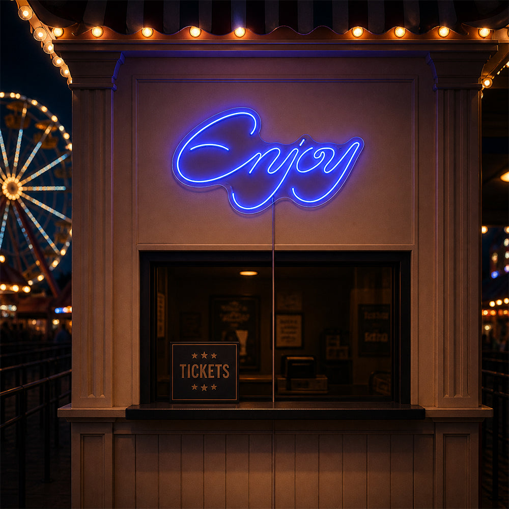 Enjoy LED Neon Sign - Made in London Food Inspirational Neon Signs