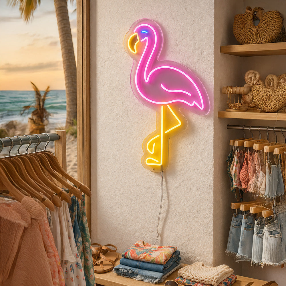 Flamingo LED -Neonzeichen - Planet Neon in London Neon Zeichen gemacht