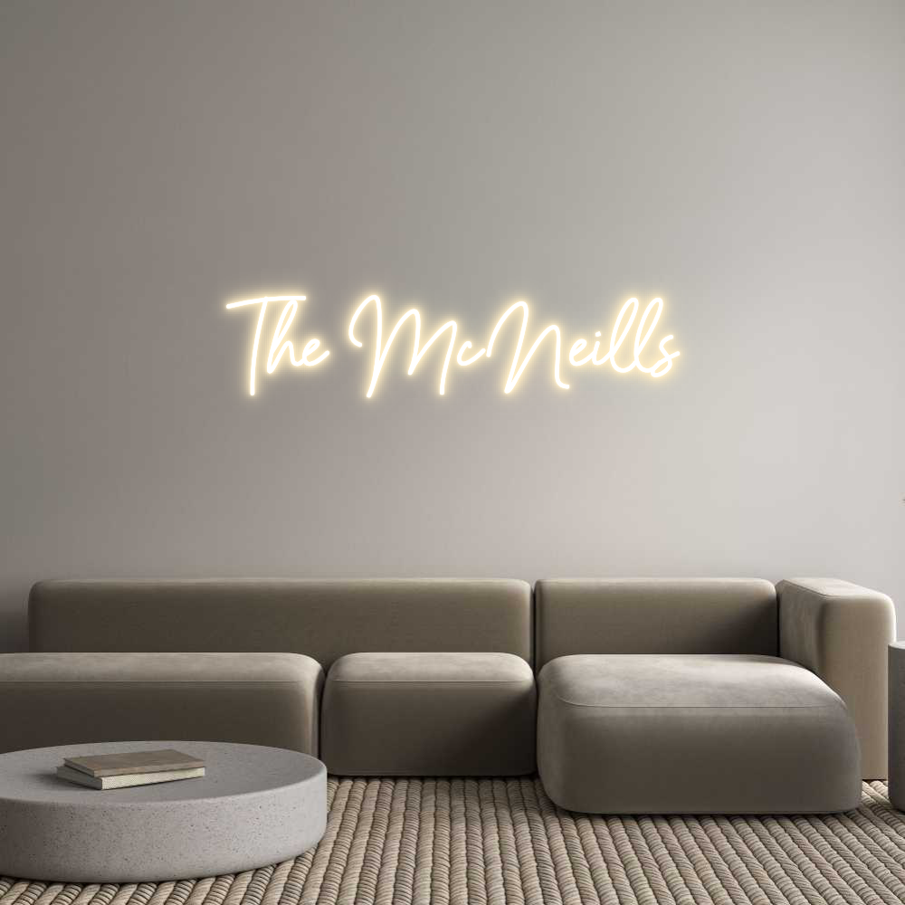 Custom Neon Sign Online Editor The McNeills