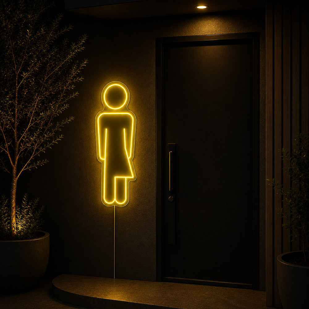 Inclusive Toilette LED Neon Sign - Made in London Bathroom Neon Signs