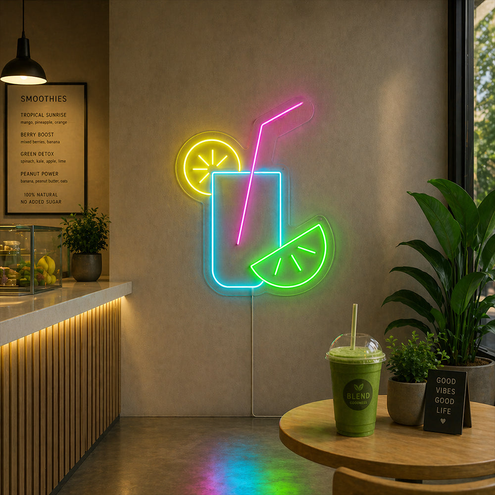 Lemonade Drink LED Neon Sign - Made in London Restaurants Neon Signs