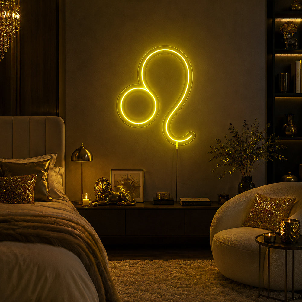 Leo LED Neon Sign - Made in London Zodiac Neon Signs
