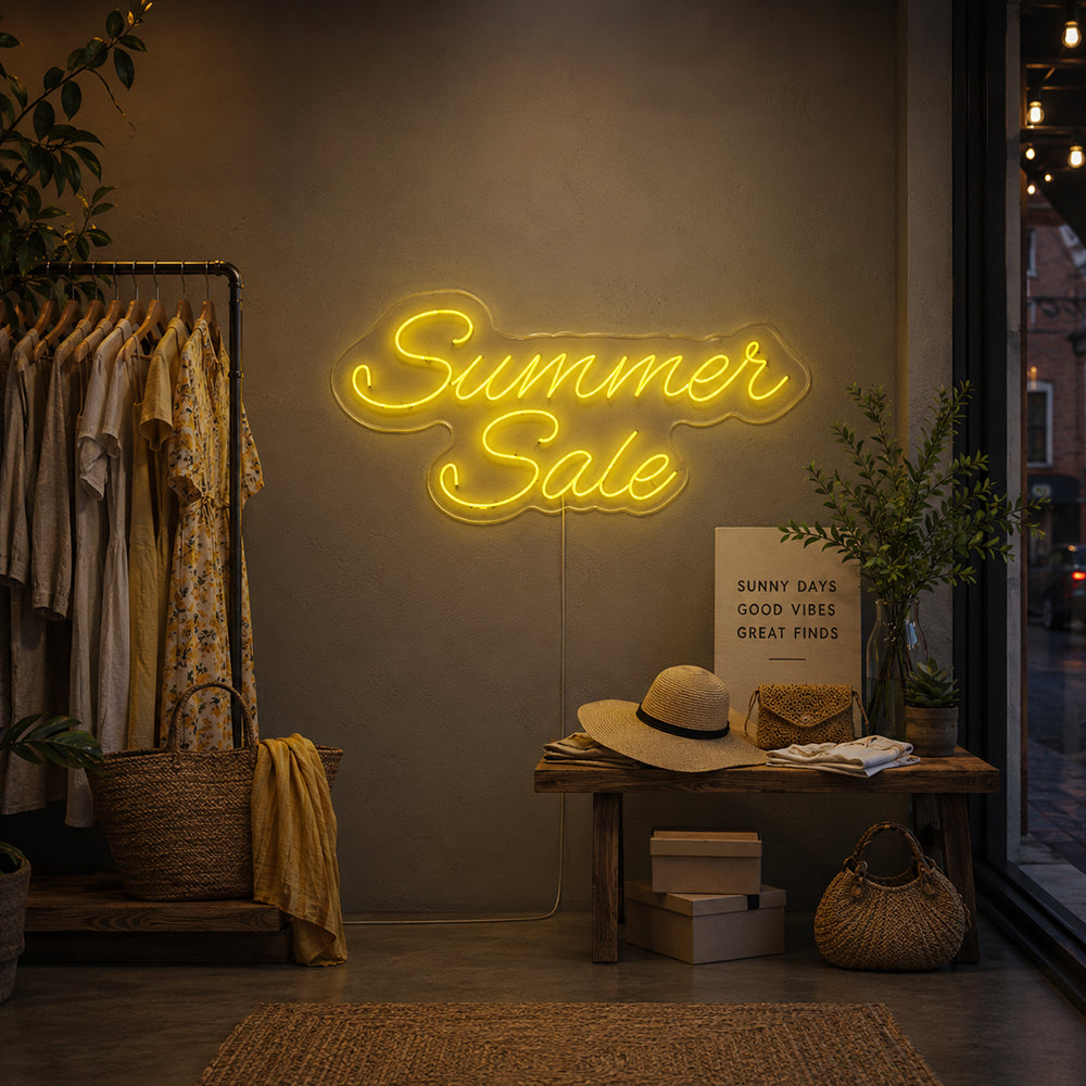 Summer Sale LED Neon Sign - Planet Neon Made in London Neon Signs