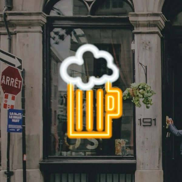 Beer Mug LED Neon Sign - Made in London Emoji Neon Signs - Planet Neon