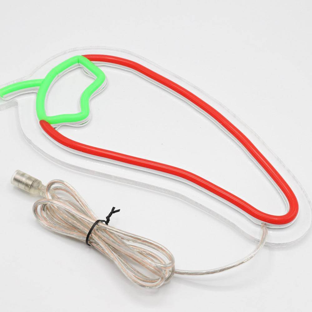 Letrero de neón LED Chilli Pepper - Letreros de neón para restaurantes de comida hechos en Londres - Planet Neon