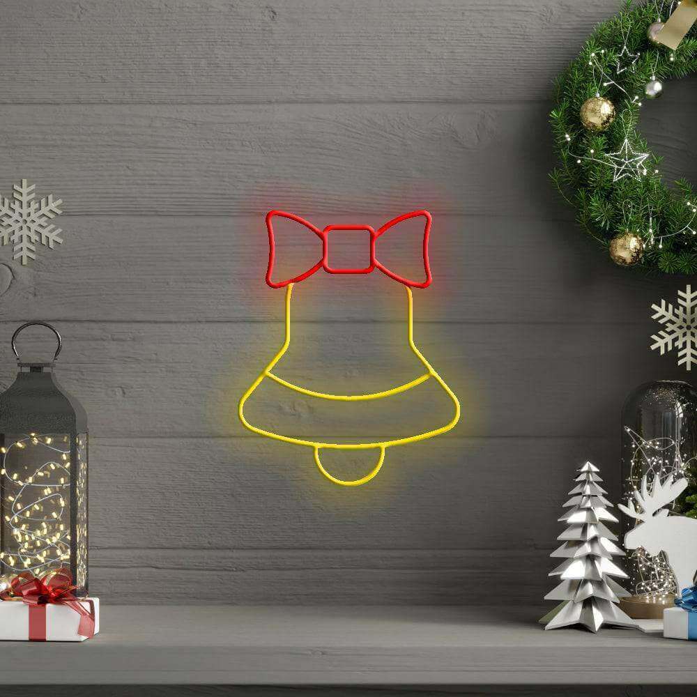 Christmas Bell LED Neon Sign - Made in London Decoration Neon Signs - Planet Neon