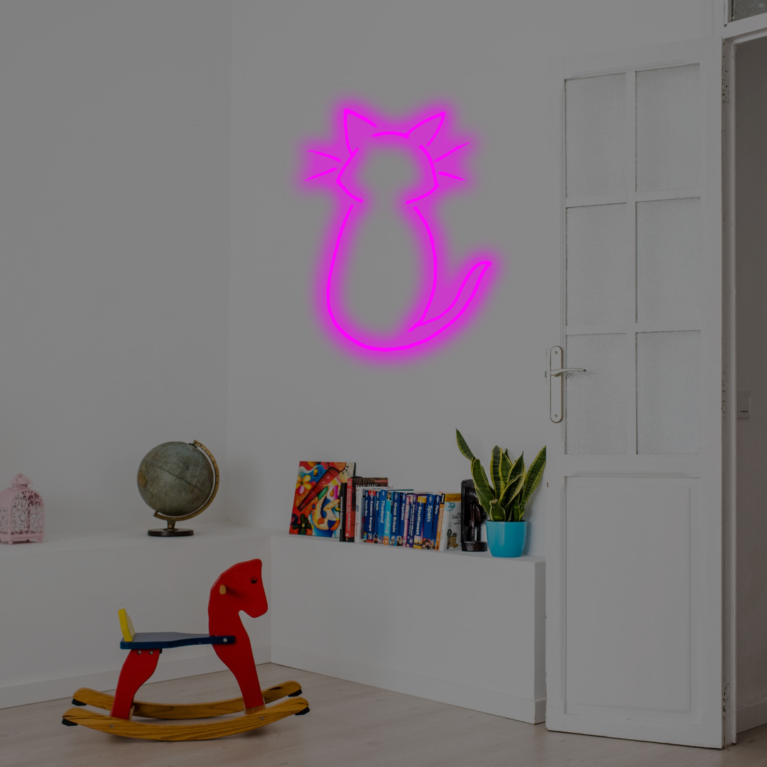 CAT LED -neonimerkki - Lontoon neonmerkit Planet Neon Made