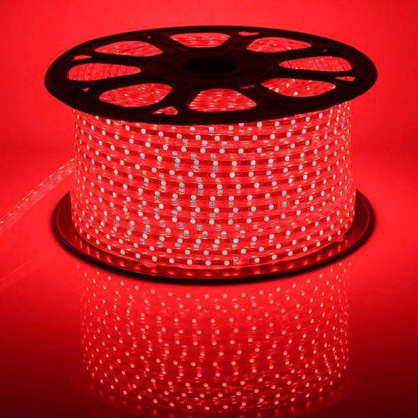 Tira de luz LED flexible I LumoS 7 x 14 mm azul, IP65, resistente al agua, regulable, 220-240 V, 8 W/m