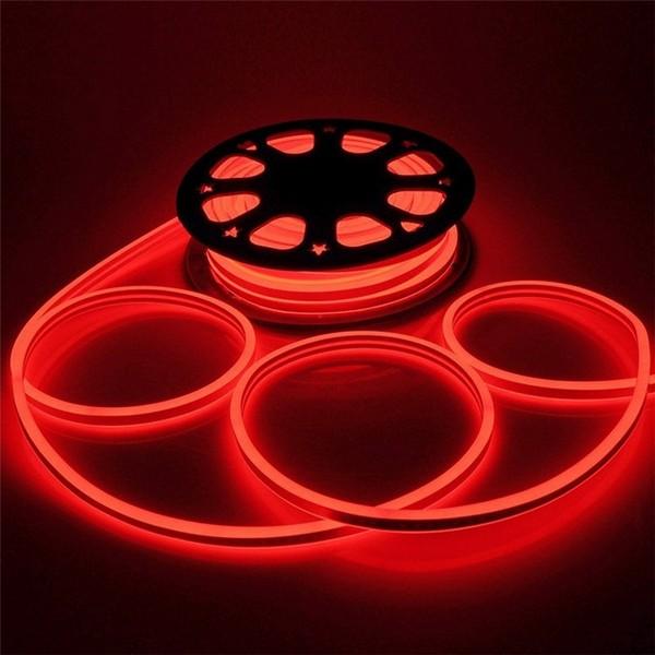 Bandes lumineuses rouges double face 240V 8X16mm