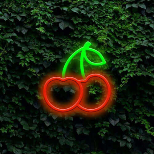 Kirsikat johtivat Neon Sign - Made in London Food Restaurants Neon Signs