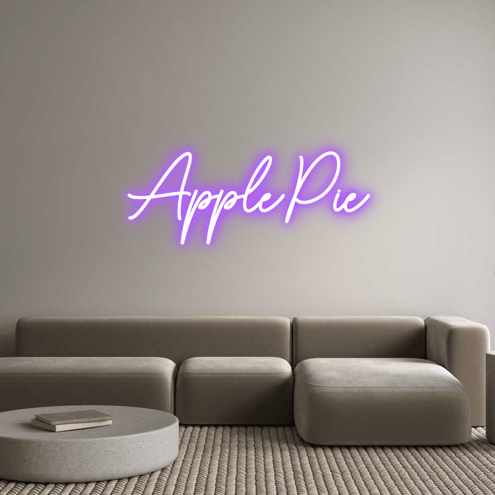 Custom Neon Sign Online Editor ApplePie - Planet Neon
