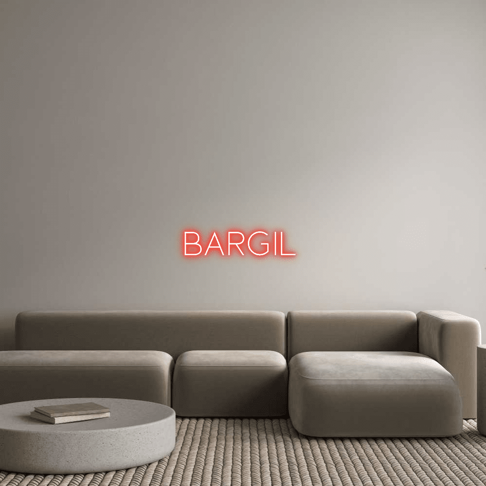 Custom Neon Sign Online Editor BARGIL - Planet Neon