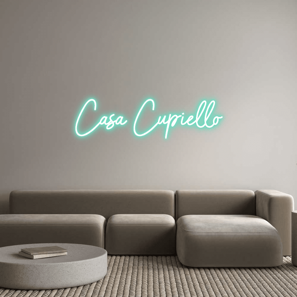 Custom Neon Sign Online Editor Casa Cupiello - Planet Neon