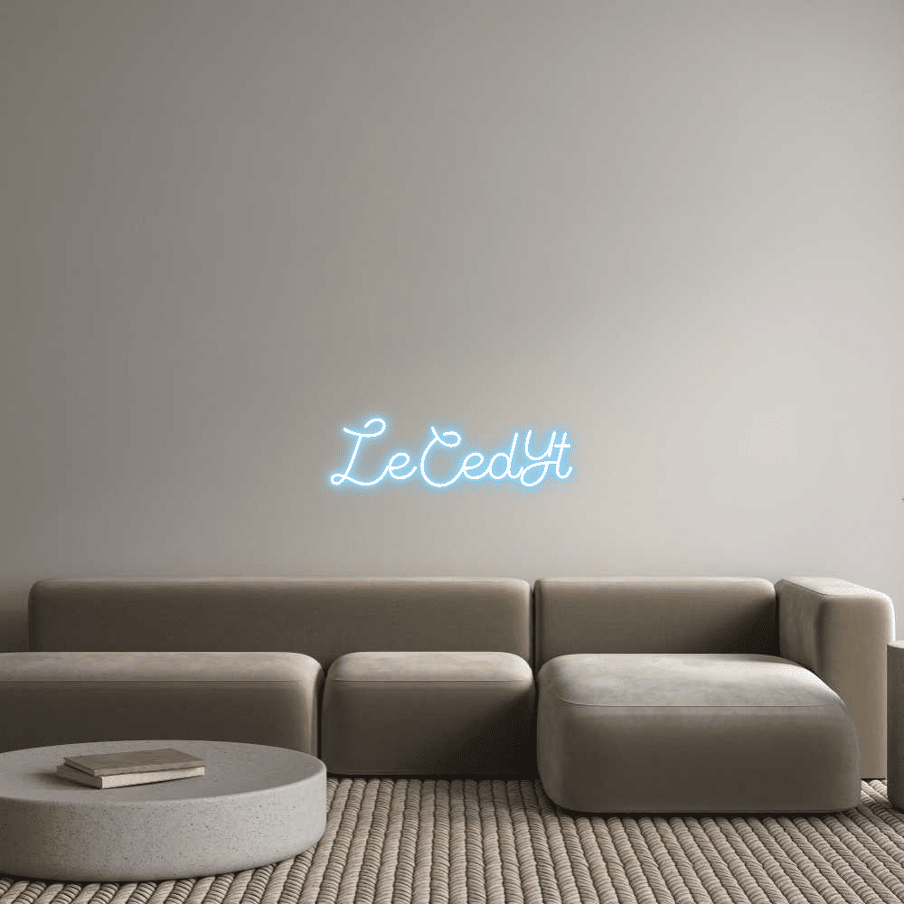 Custom Neon Sign Online Editor LeCedYt - Planet Neon