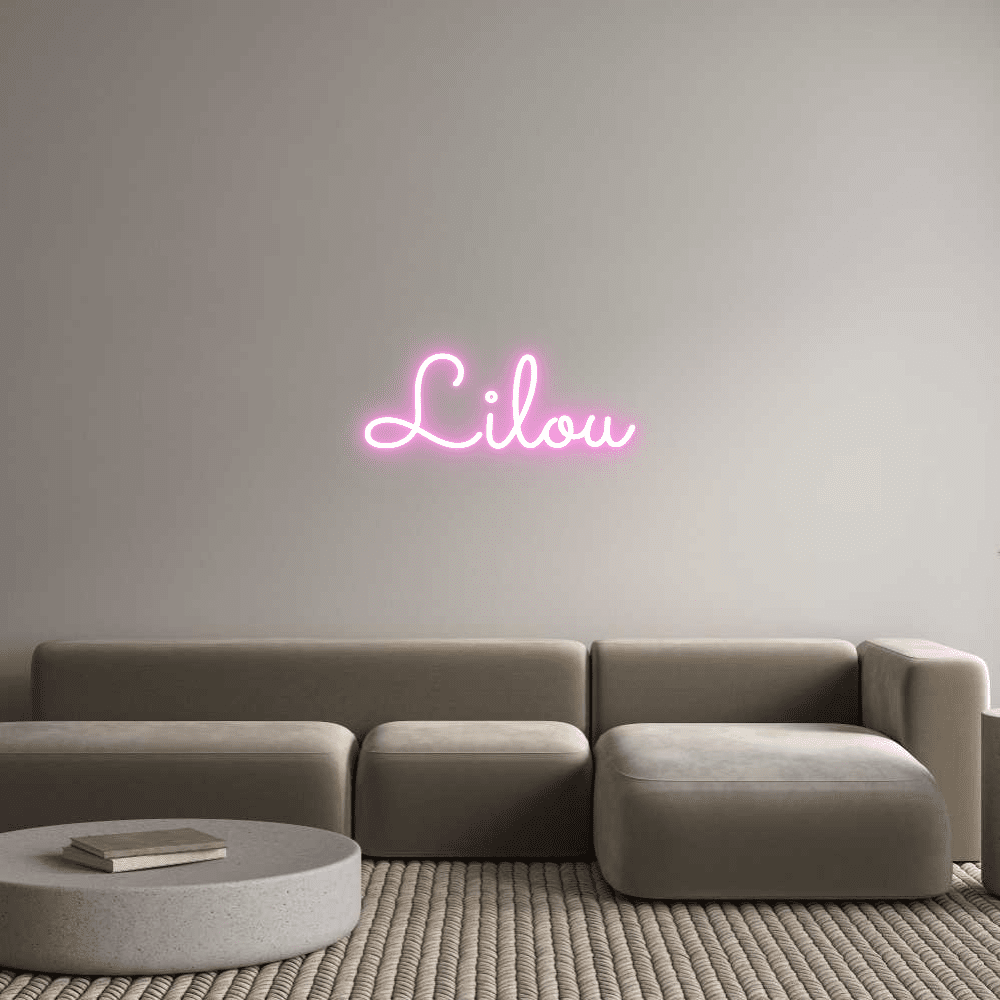 Custom Neon Sign Online Editor Lilou - Planet Neon