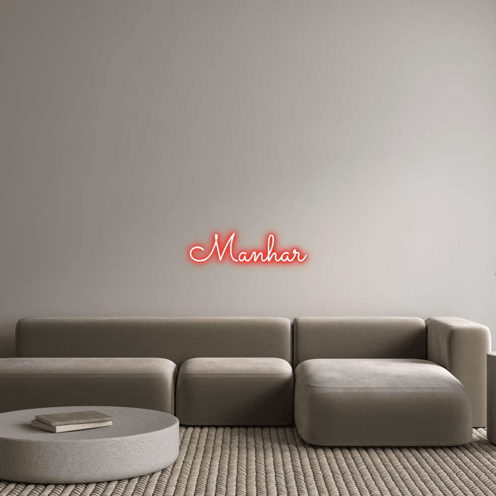Custom Neon Sign Online Editor Manhar - Planet Neon