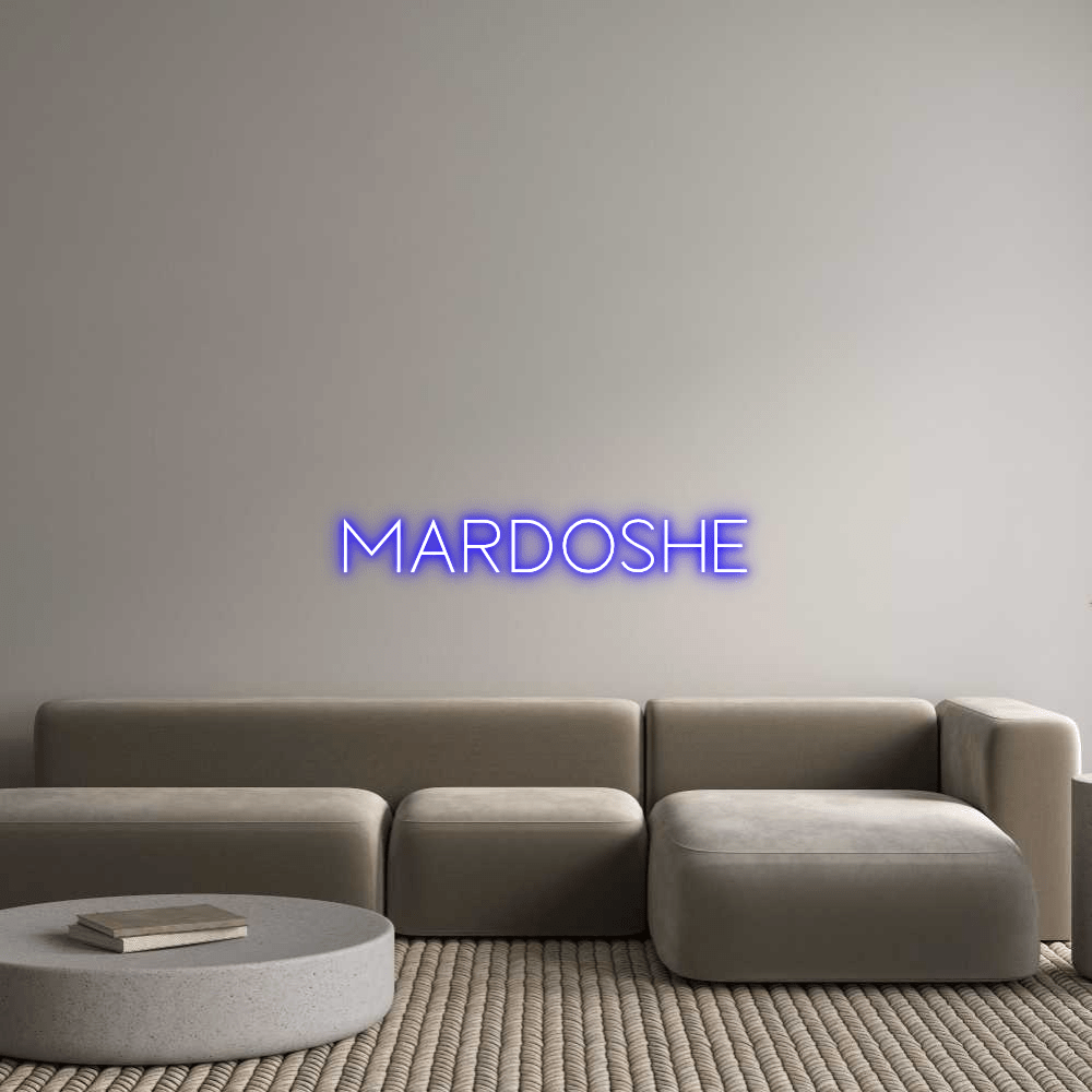 Custom Neon Sign Online Editor MARDOSHE - Planet Neon