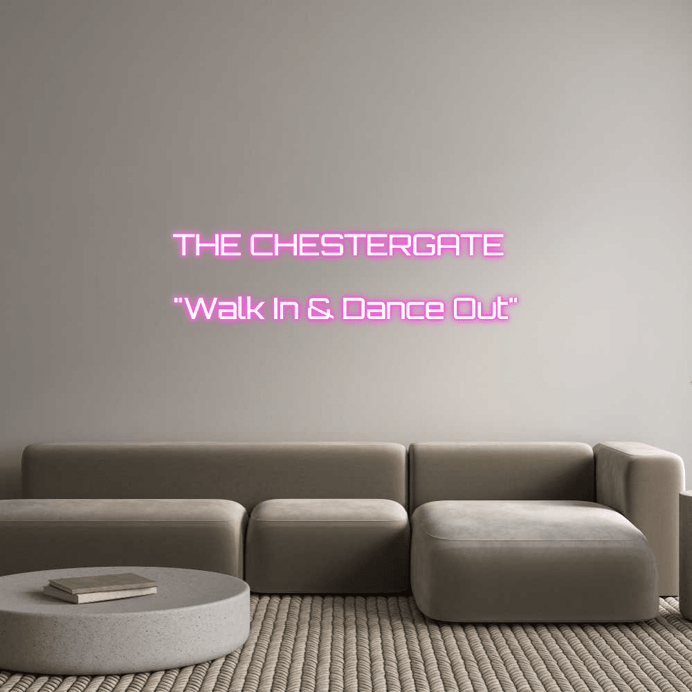 Custom Neon Sign Online Editor THE CHESTERGATE... - Planet Neon