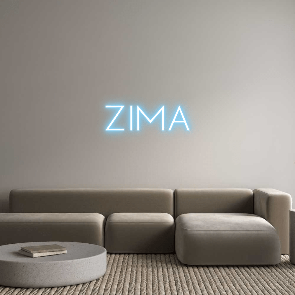 Custom Neon Sign Online Editor ZIMA - Planet Neon