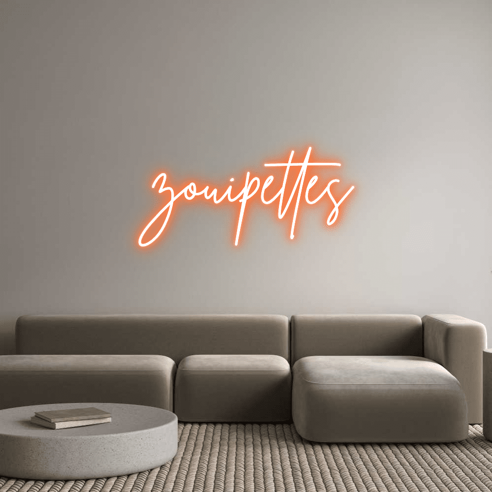 Custom Neon Sign Online Editor zouipettes - Planet Neon