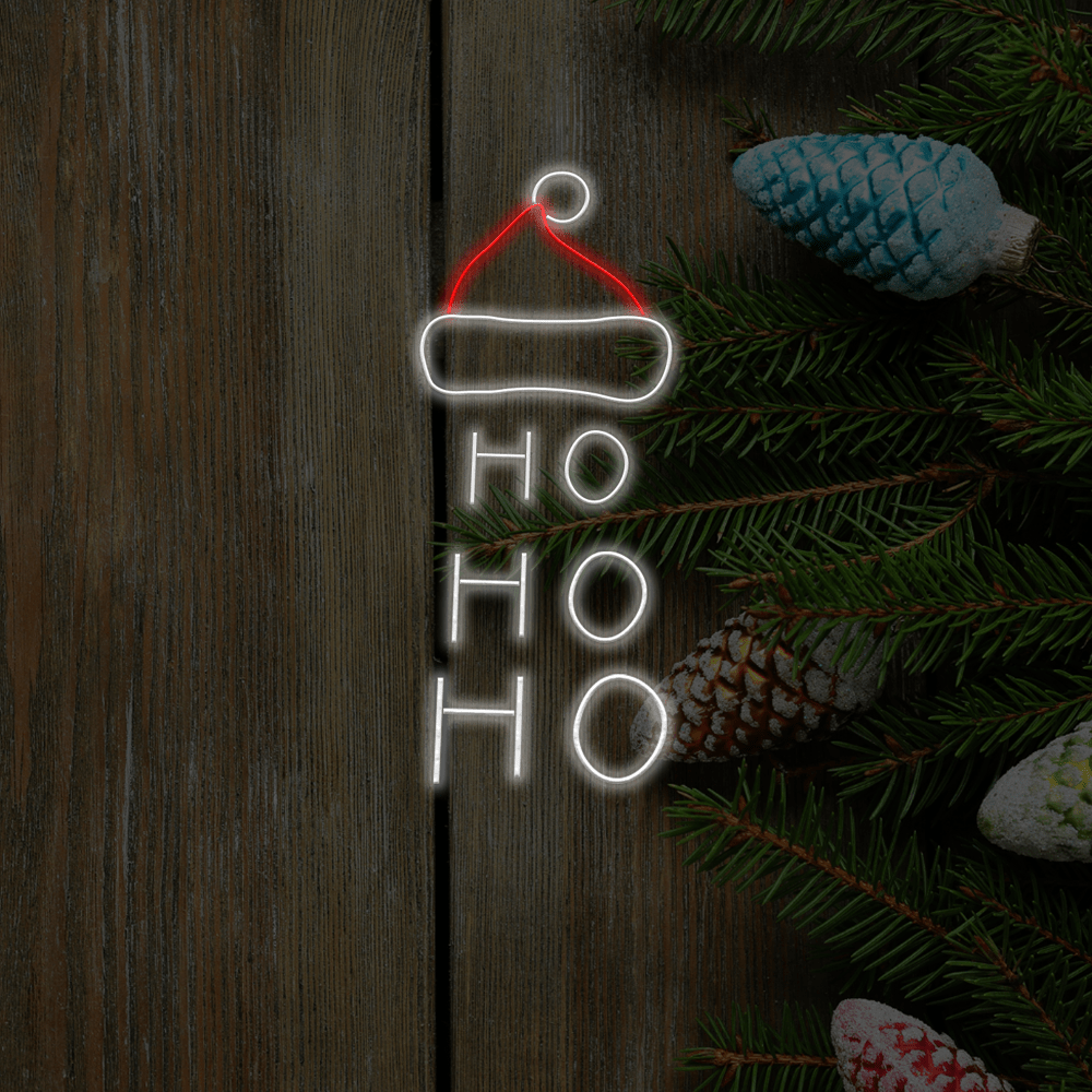 Ho ho ho LED Neon Sign - Made in London Christmas Neon Signs - Planet Neon