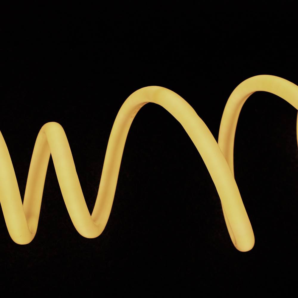 Bande LED néon flexible LumoS 16 mm blanc chaud, IP65, dimmable, rotation à 360°, 220-240 V, 9 W/m