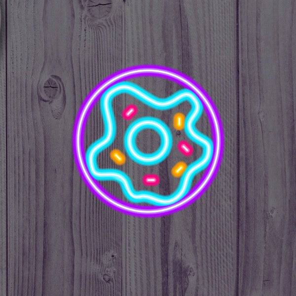Letrero de neón LED Donut - Letreros de neón para restaurantes de comida Made in London - Planet Neon