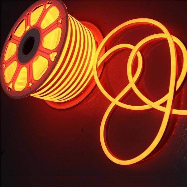 I LumoS 8 X 16mm GOLDEN YELLOW Flexible IP65 Waterproof Dimmable Neon LED Strip Light 220 – 240V 9W/m - Planet Neon
