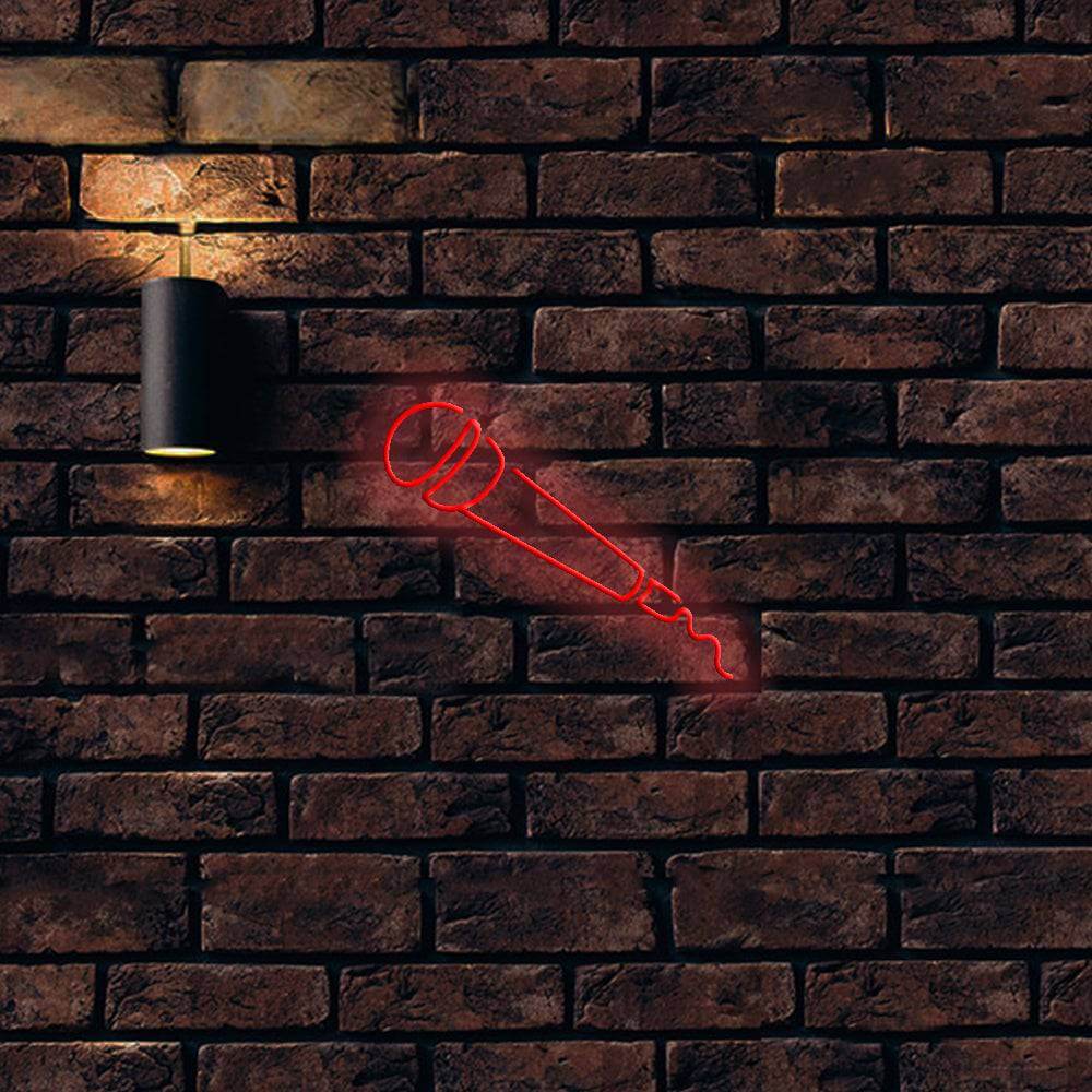 Microphone LED Neon Sign - Made in London Music Neon Signs - Planet Neon