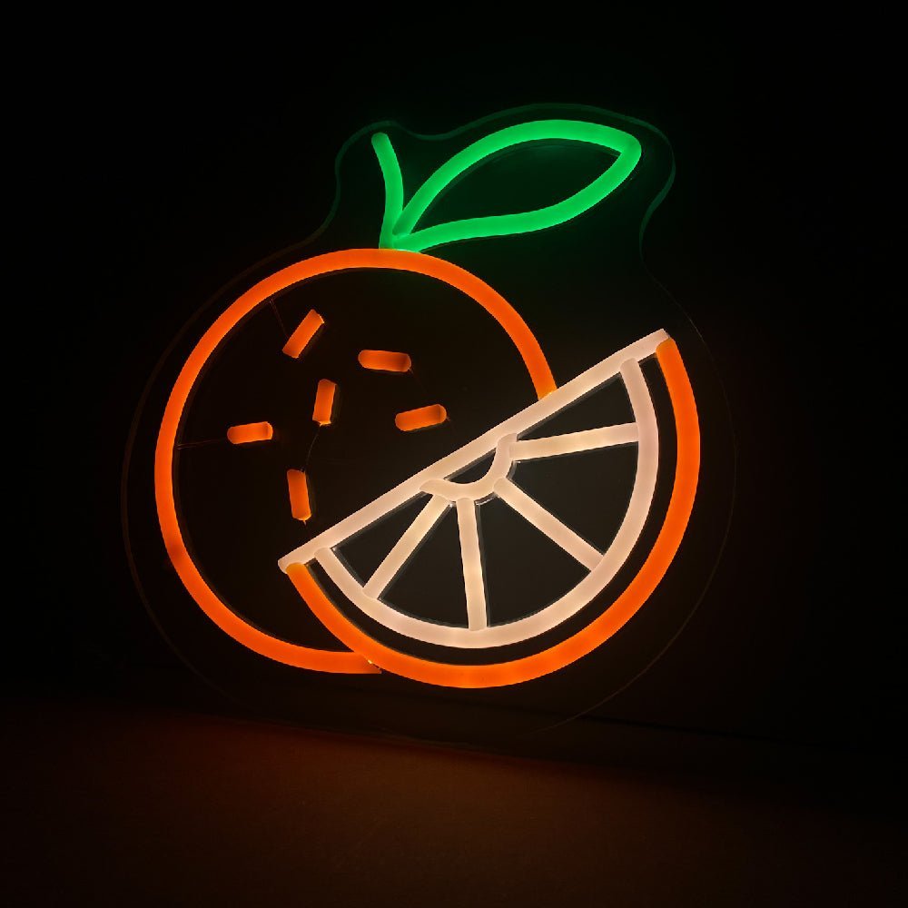 Letrero de neón LED naranja - Letreros de neón para restaurantes de comida Made in London - Planet Neon