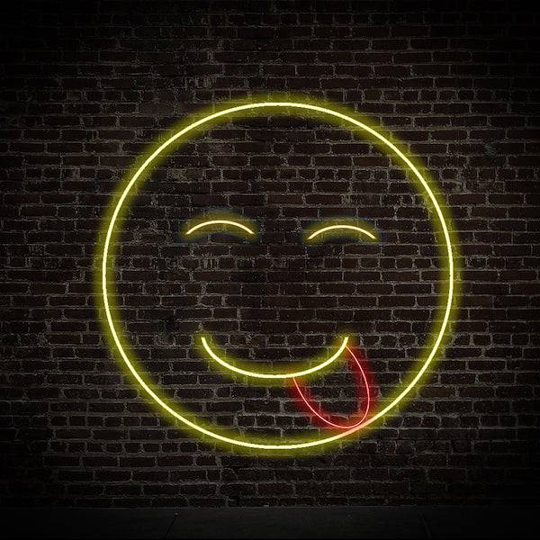 Silly LED Neon Sign - Made in London Emoji Neon Signs - Planet Neon